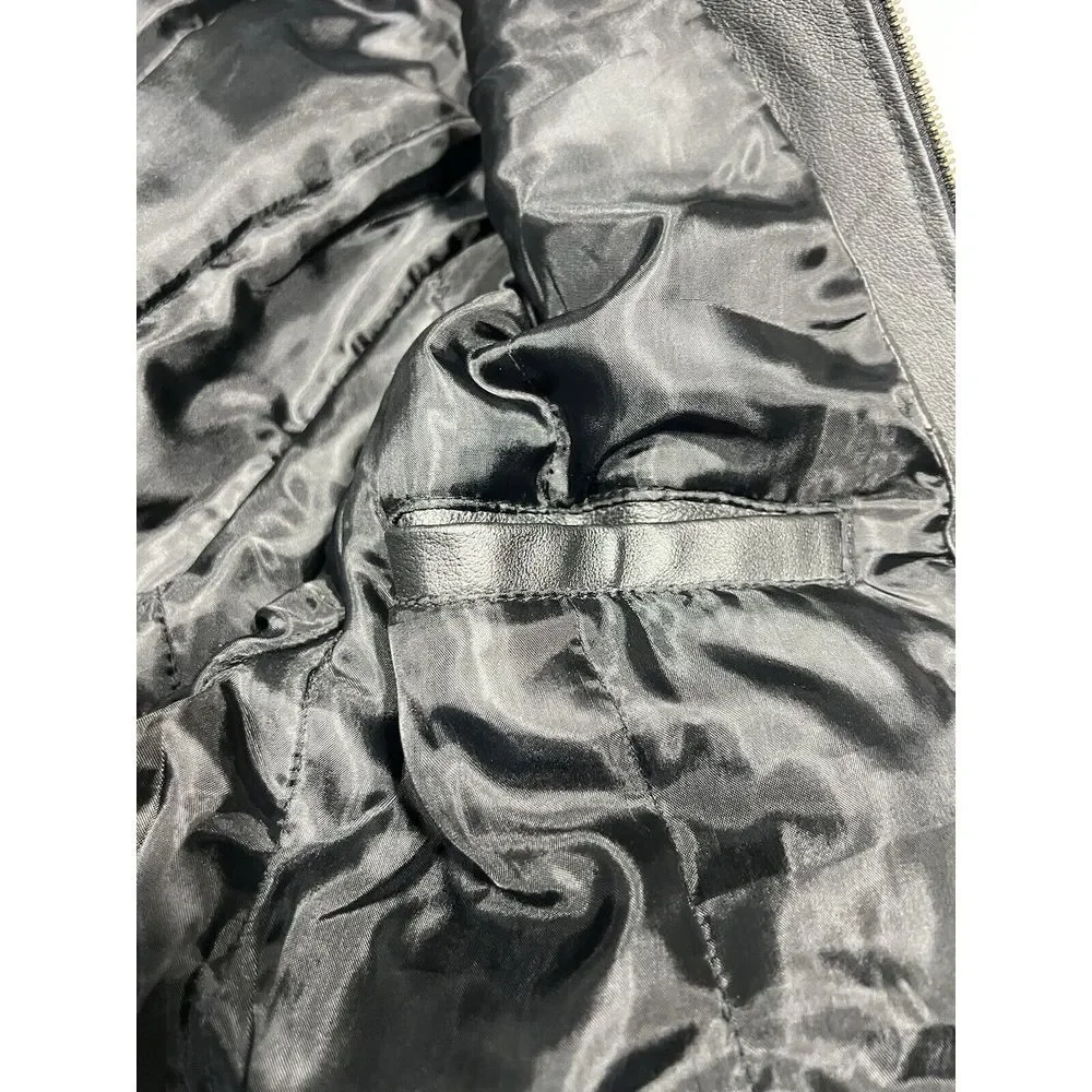 Haband Black‎ Genuine Leather Mens Jacket Size XL